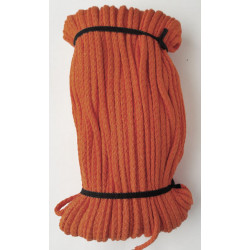 22297 Cotton braided cord 5 mm 1612 -  orange/1 m