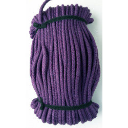 22301 Cotton braided cord 5 mm 1618-dark violet/1 m