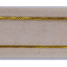 17580/4007 Gold-Lined Satin Edge Organza Ribbon 15 mm beige/1 m