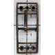Single Prong Center Bar Buckle 1486/20mm old brass/1 pc.