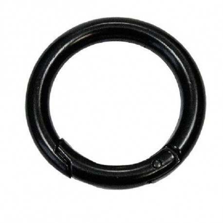Karabinas-žiedas 32/6 mm juodas matinis/1 vnt.