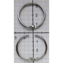 22312 Nickel plated steel binder ring  25 mm/1 pc.