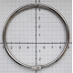 Nickel plated steel binder ring 70 mm/1 pc.