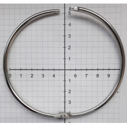 21725 Nickel plated steel binder ring 90 mm/1 pc.