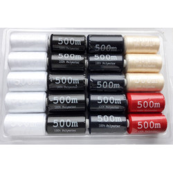 Sewing thread set 20x500 m