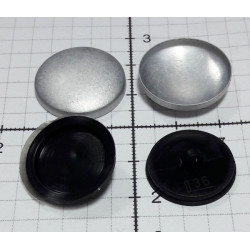 22321 Self-Cover Buttons size 36" (23 mm) black back/100 pcs.