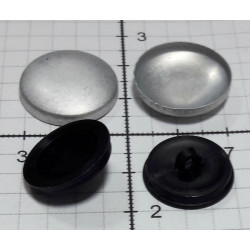 Self-Cover Buttons size 32" (20.5 mm) black back/1000 pcs.