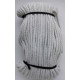 22441 Cotton braided cord 5 mm 1607 -  light grey/1 m