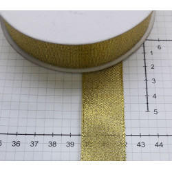 8168/7050 Brocade Ribbon 25mm, color 7050 - gold/1m