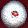 Cotton crocheting yarn "Kaja", color 400-white/30g/200m