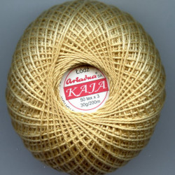 3567/321 Cotton crocheting yarn "Kaja", color 321-beige/30g/200m