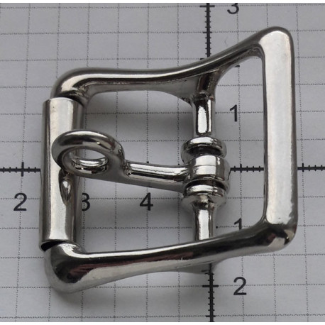 Strap Buckle with Locking Tongue/25 mm/nickel/1 pc.