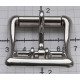 Strap Buckle with Locking Tongue/25 mm/nickel/1 pc.