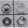 16968 Open Ring Snap Fasteners 9.5mm/123white/50pcs.