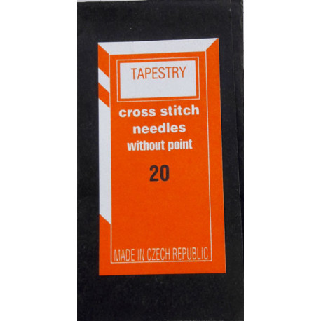Cross stitch needles without point "Tapestry 20", 1x43mm/25pcs.