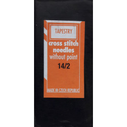 Cross stitch needles without point "Tapestry 14"/10 pcs.