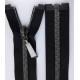 22510 Nylon open-end Zipper S60 75 cm /black/black nickel/1 pc.