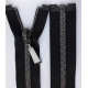 Nylon open-end Zipper S60 75 cm /black/black nickel/1 pc.
