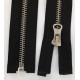 21108 Open End Metal Zipper 85 cm nickel/black