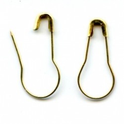 21623 Pear Safety Pins 22 mm gold/1 pc.