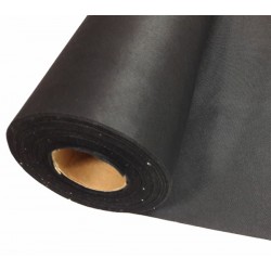 Neaustinė medžiaga be klijų, "spunbond" tipo, juoda 120g/m2/1 m