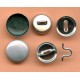 Sagų ruošiniai baldams dydis 24" (15mm) metaliniai su judančia kilpute/50 vnt.
