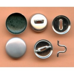 17182/50 Self-Cover Metal Buttons 24" (15 mm) with moving eye hole/50 pcs.