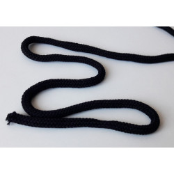 22606 Cotton braided cord 9 mm soft black/1m