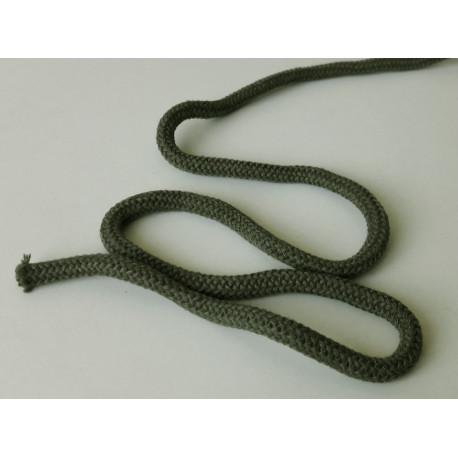 22600 Cotton braided cord 9 mm soft  color khaki/1m