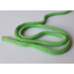 22601 Cotton braided cord 9 mm soft  green lemon color/1m