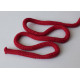 22603 Cotton braided cord 9 mm soft  red color/1m