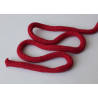 22603 Cotton braided cord 9 mm soft  red color/1m