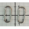Steel oval open jump ring RA16/5/2.0E nickel/100 pcs.