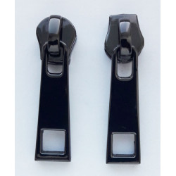 21289  Slider Non Lock  for Metal Zipper M60 (VT10) Long Puller  black nickel/1 pc.