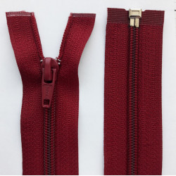 Nylon Zipper S60 open-end 35 cm color 520 - dark red/1pc.