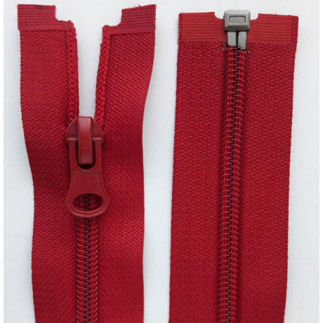 Nylon Zipper S60 open-end 60 cm color 519 - red/1pc.