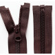 Nylon Zipper S60 open-end 80 cm  col.C141-dark brown/1pc.