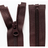 Nylon Zipper S60 open-end 85 cm  col.C141-dark brown/1 pc.
