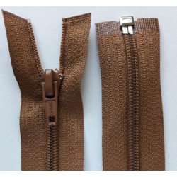 Nylon Zipper S60 open-end 35 cm  col.C092-light brown/1pc.