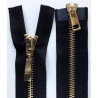 Two Way Metal Zipper M60 70 cm gold/black
