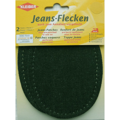 Jeans-Patches art.345-08 dark green 13 x 10 cm 2 pcs.