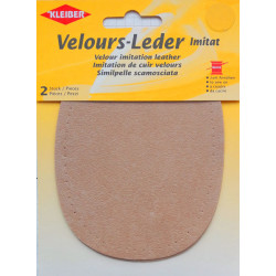 Patches of Velour Imitation Leather art. 896-11 color-sand/2 pcs.