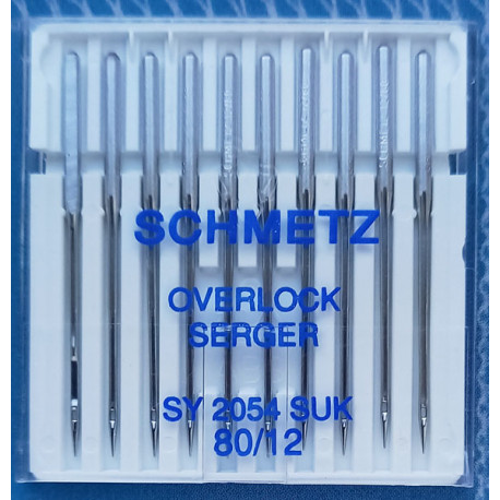 Overlock Needles for Jersey SY 2054SUK Size 80/12 for SINGER Machine/10 pcs.