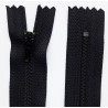 Nylon Zipper S40 close-end 30 cm black/1 pc.