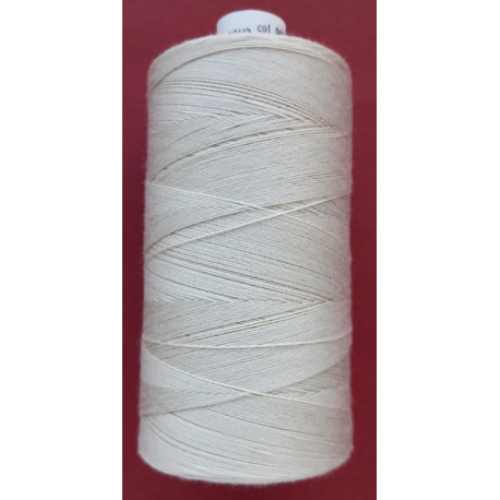 Cotton sewing thread 12x3 color 0000-natural/1000 m