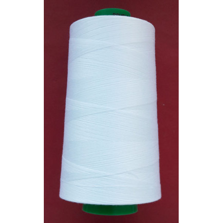 Cotton sewing thread 12x2 color 0400-white/5000 m