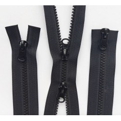 Two Way Separatig P60 Plastic Zippers 65 cm black
