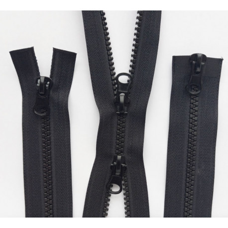 Two Way Separatig P60 Plastic Zippers 100 cm black