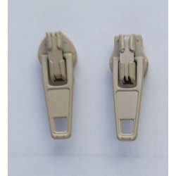 No.3 Nylon Coil Auto Lock Short Tab Sliders Zipper Pull Color 031 - ecru/1 pc.