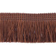 Decorative cut fringes-grass PS-40C color PE-18 - chocolate/1 m
